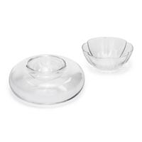 A Baccarat Vesuve Caviar Server and Corail Serving Dish