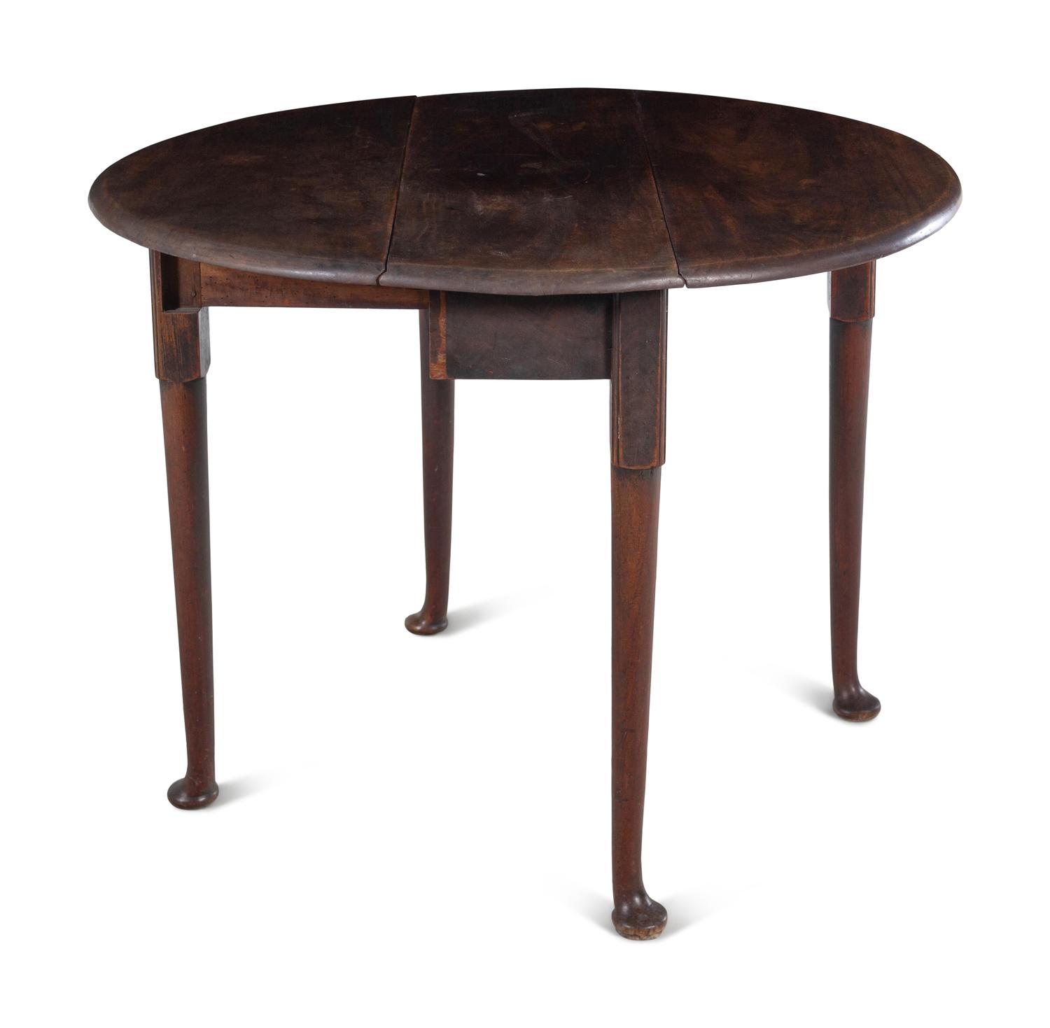 An English Mahogany Drop-Leaf Table