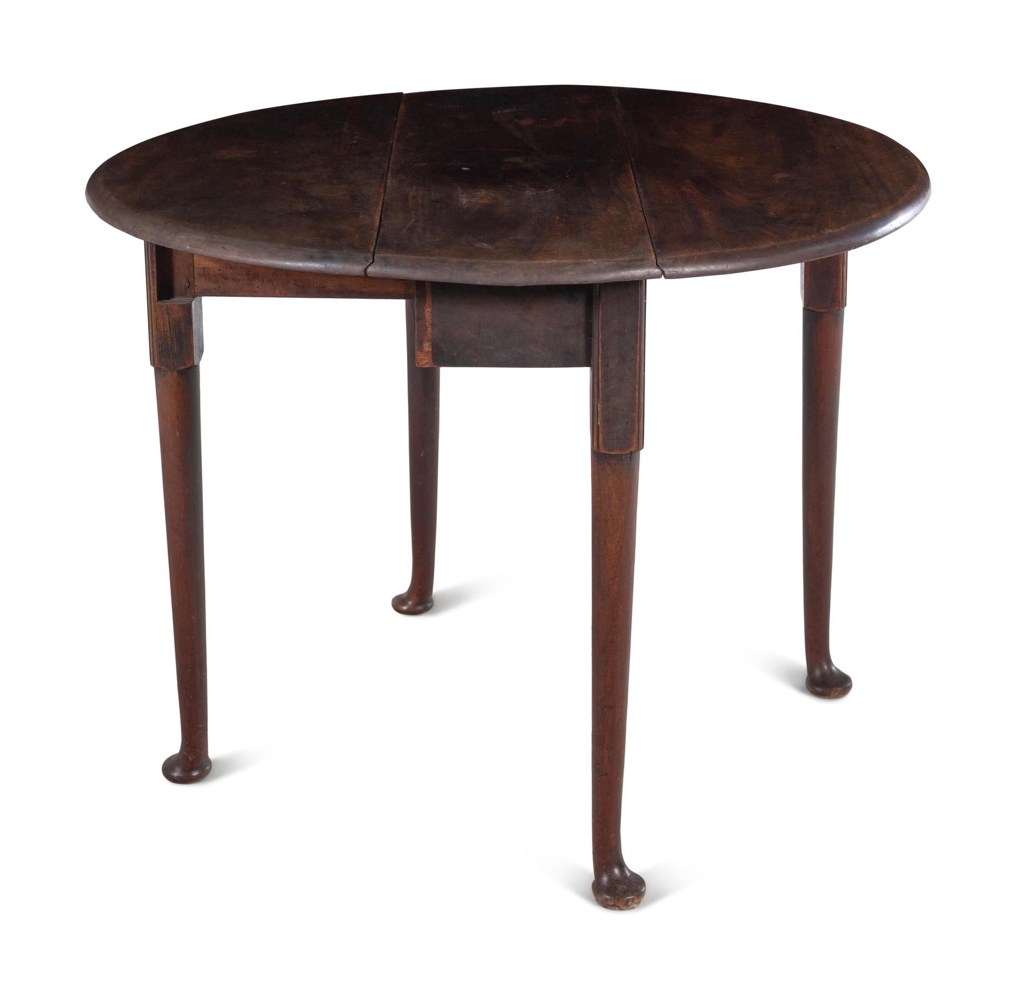 An English Mahogany Drop-Leaf Table