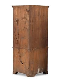 A Country Federal Grain-Painted Pine Corner Cupboard