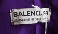 A Balenciaga Purple Wool Dress Ensemble,