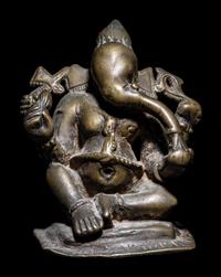 An Indian Bronze Figure of Ganesha