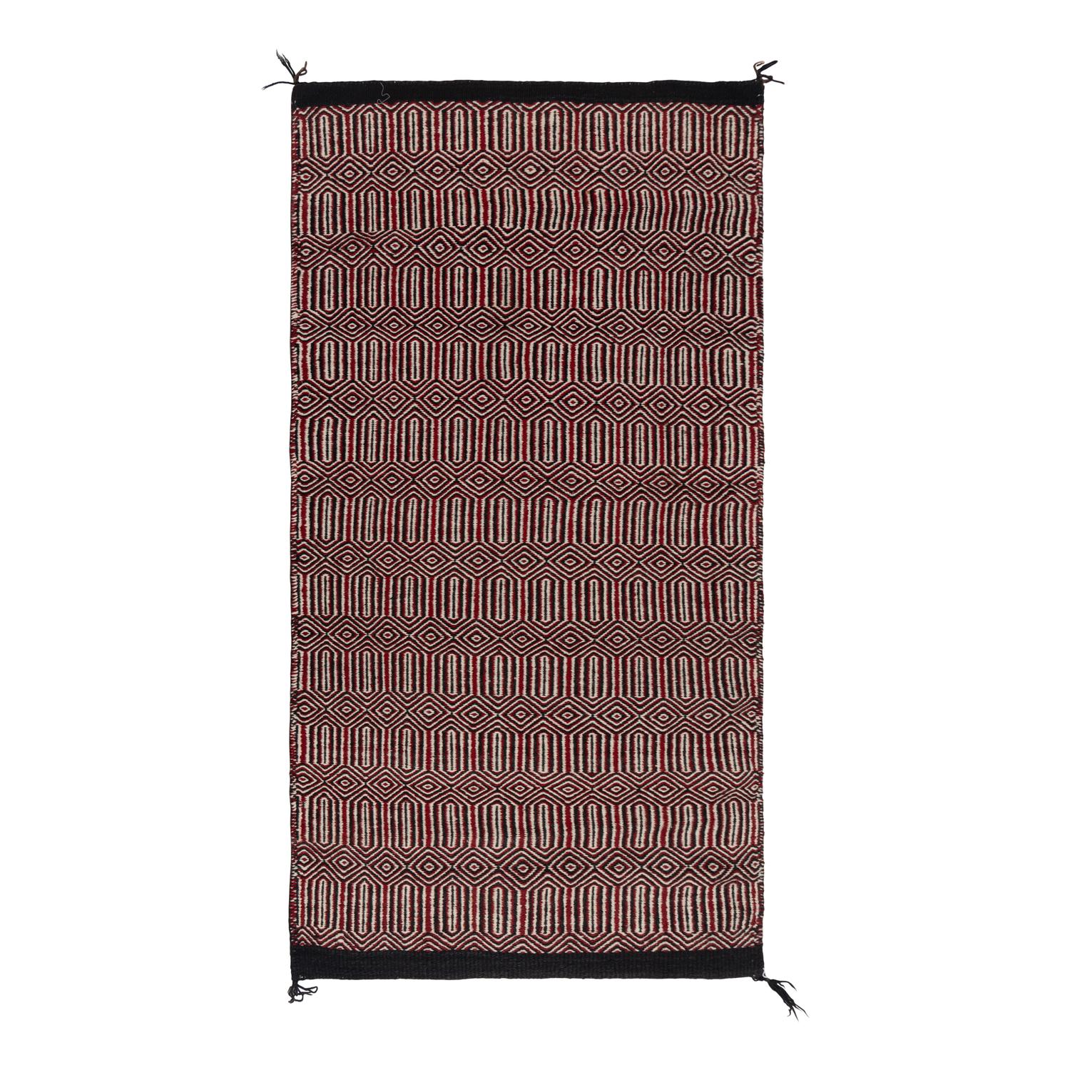 Navajo Twill Weave Double Saddle Blanket [Rug]