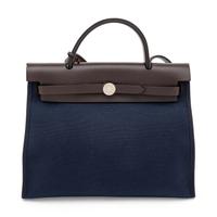 Hermès, Herbag Zip 31 Bag in Leather & Toile