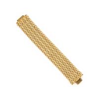 YELLOW GOLD CHEVRON LINK BRACELET