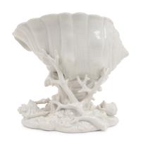 A Ginori Blanc-de-Chine Porcelain Shell Ornament