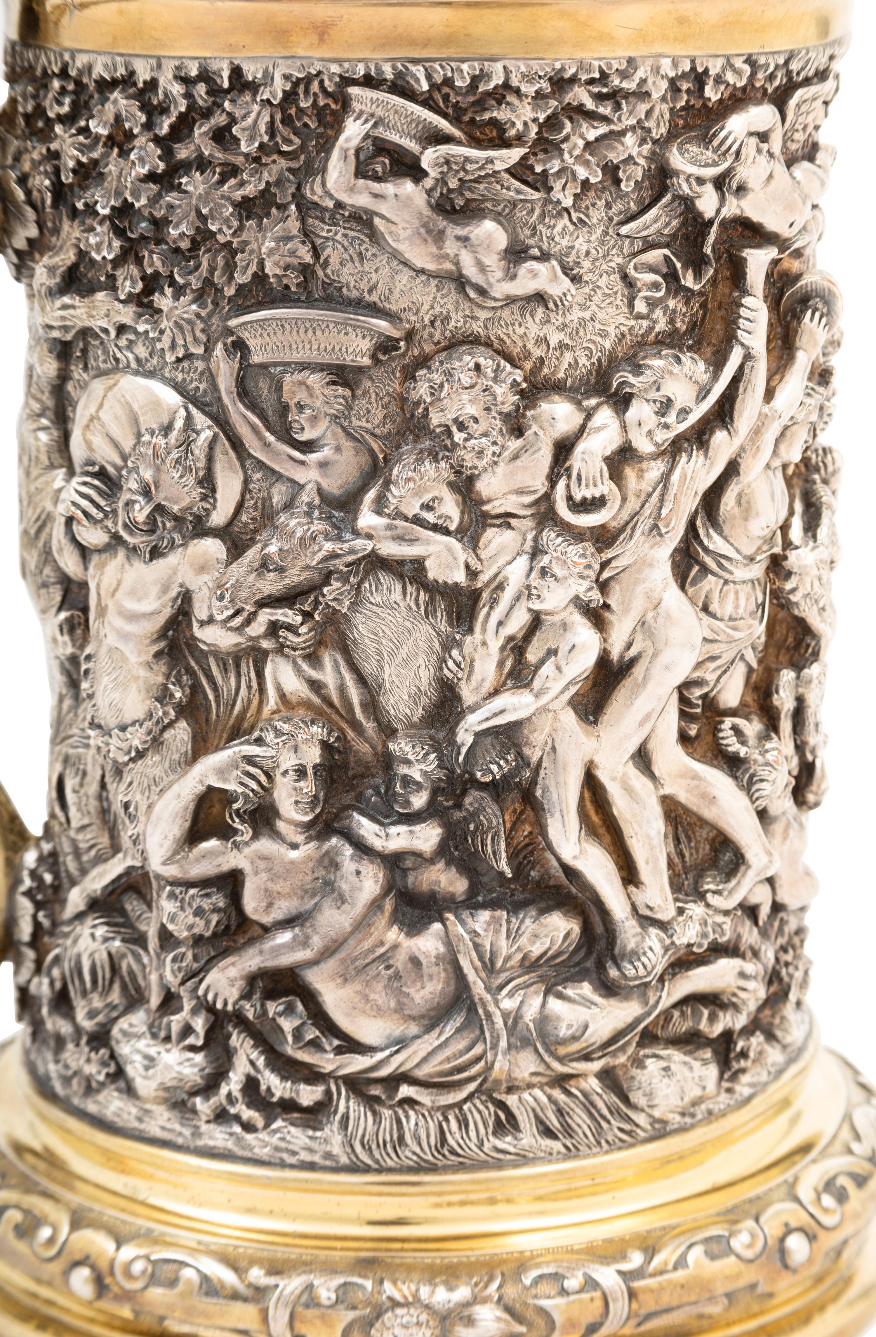An English Silver-Plate Tankard