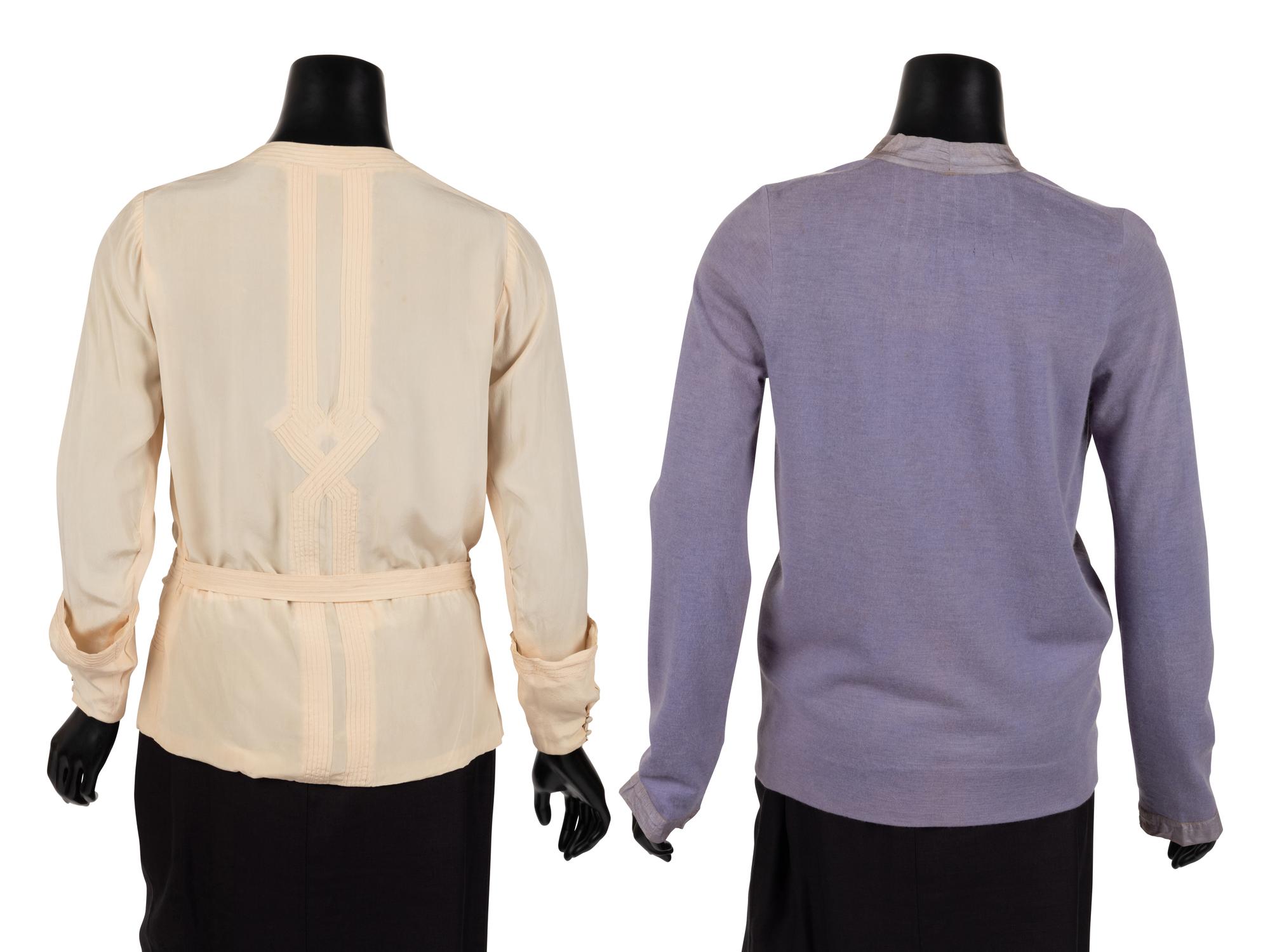 Two Designer Tops: One Jean Patou, One Knit Cardigan, 1920-30s