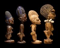 Four Yoruba Wood Figures