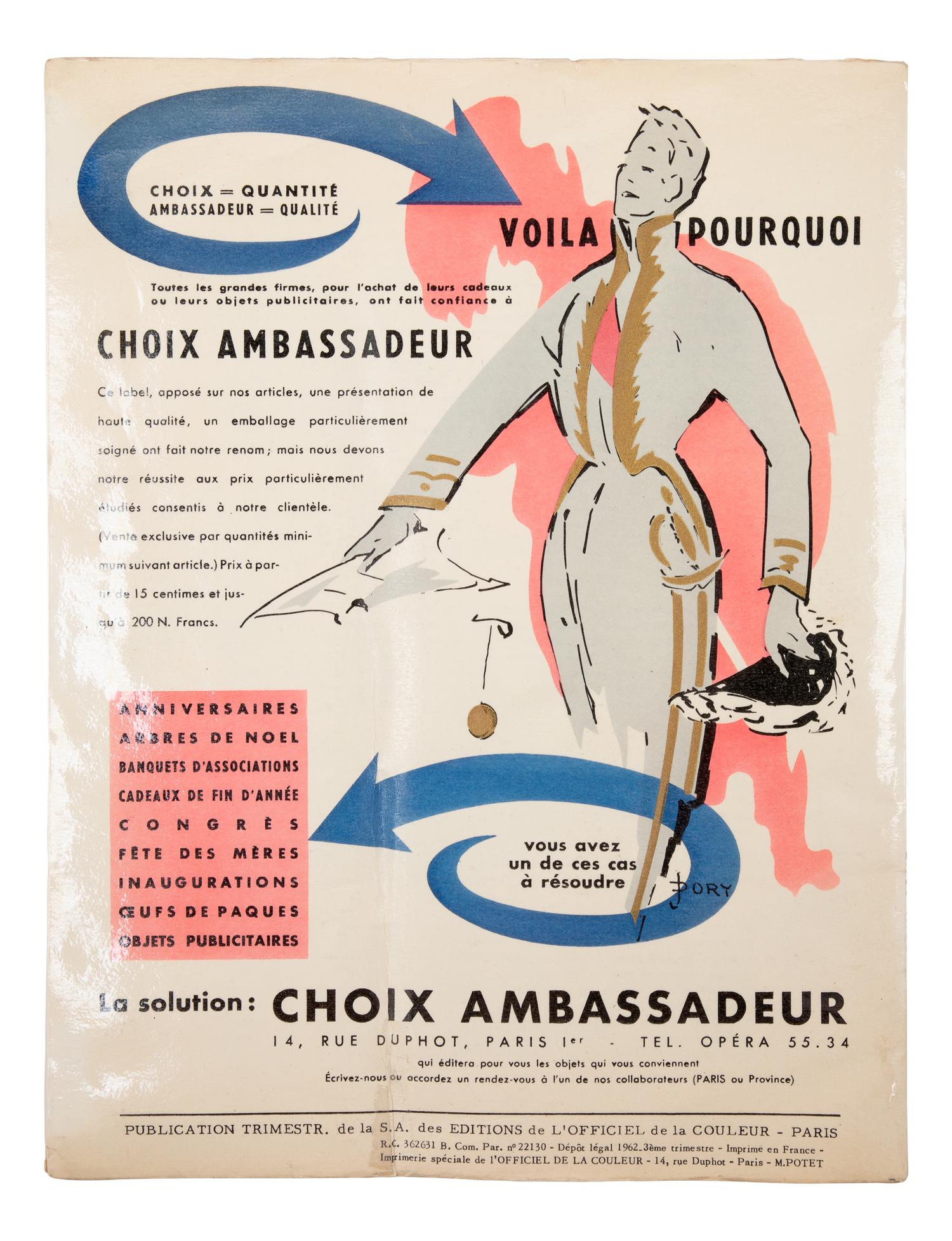 Officiel De La Couleur, Des Textiles Et Des Industries De La Mode, 1963-64
