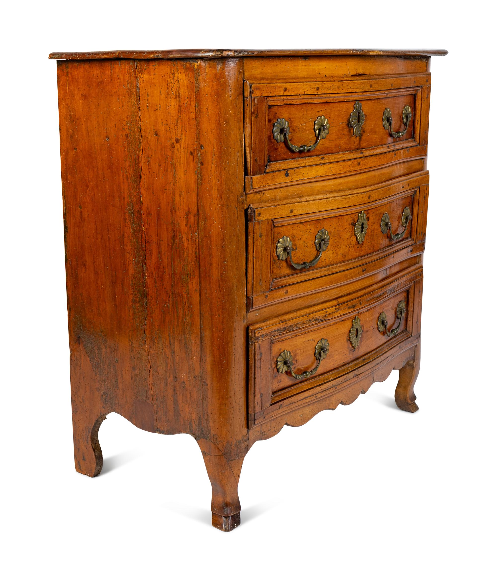 A French Provincial Fruitwood Small Commode