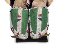 Sioux Beaded Hide Moccasins