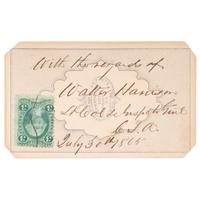 CSA Inspector General Walter Harrison, Autographed CDV