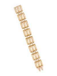 VINTAGE, YELLOW GOLD BRACELET