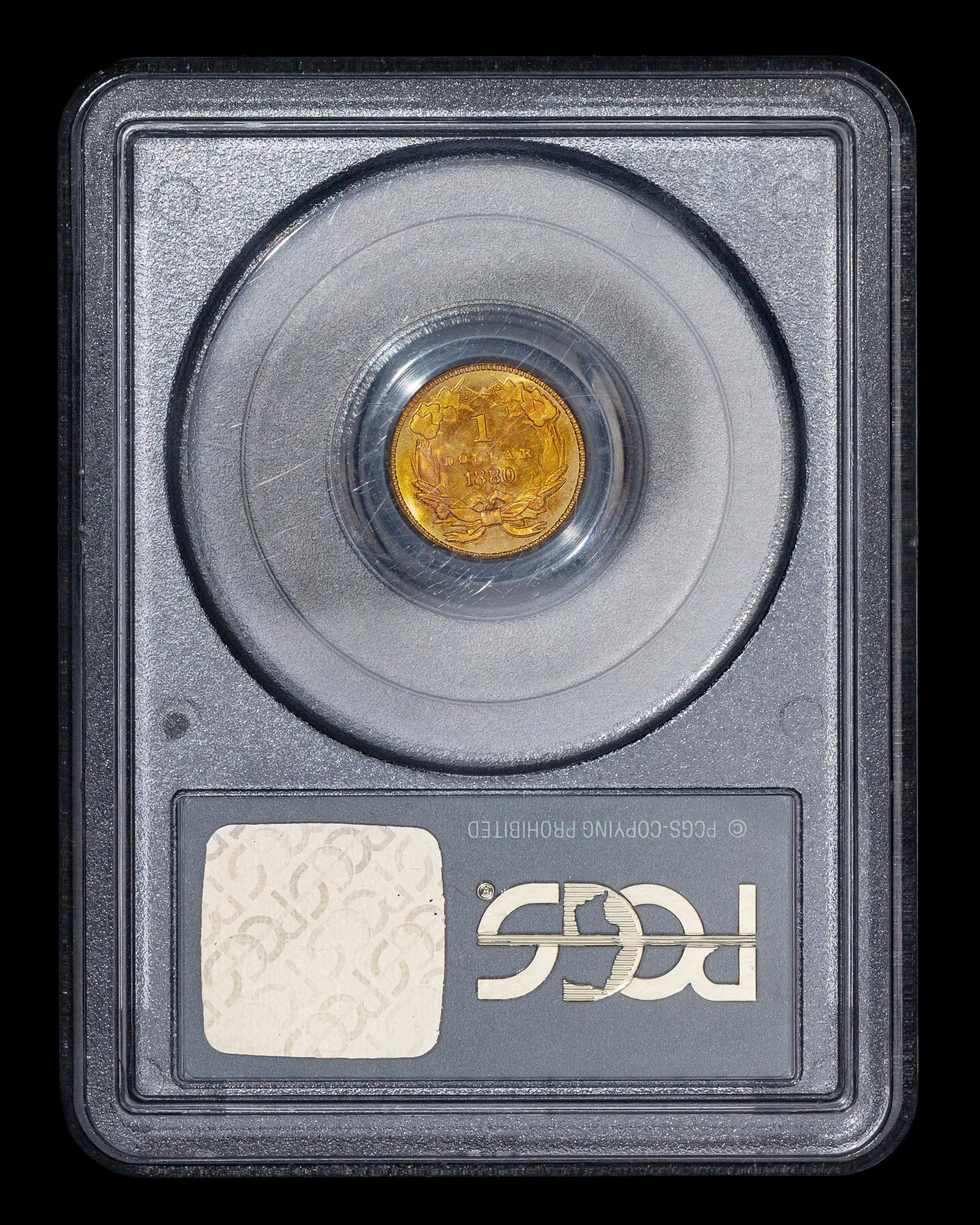 A United States 1880 Indian Princess $1 Gold Coin
