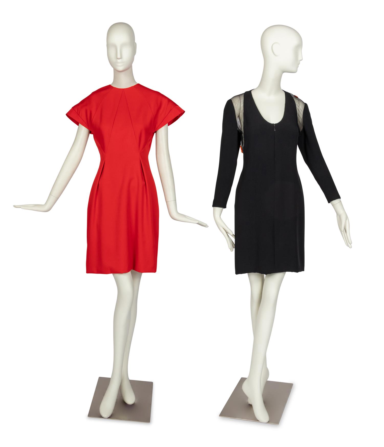 Four Geoffrey Beene Items: Two Coats & Two Dresses, 1990