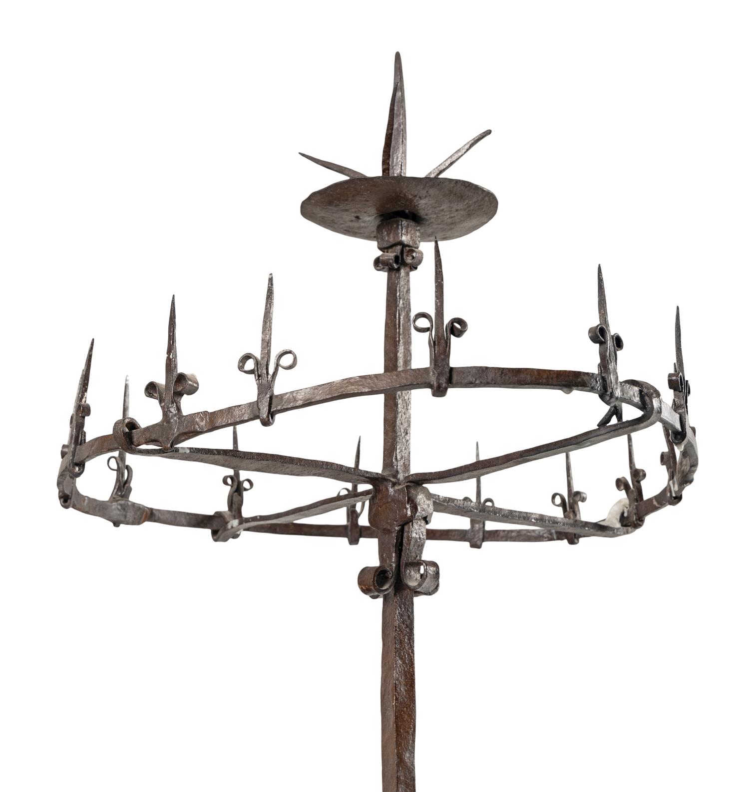 A Spanish Iron Torchère