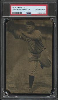 A 1925 Exhibits Tris Speaker Baseball Card (PSA Authentic)