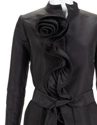 Two Oscar de la Renta Ruffled Taffeta Jackets, 2010