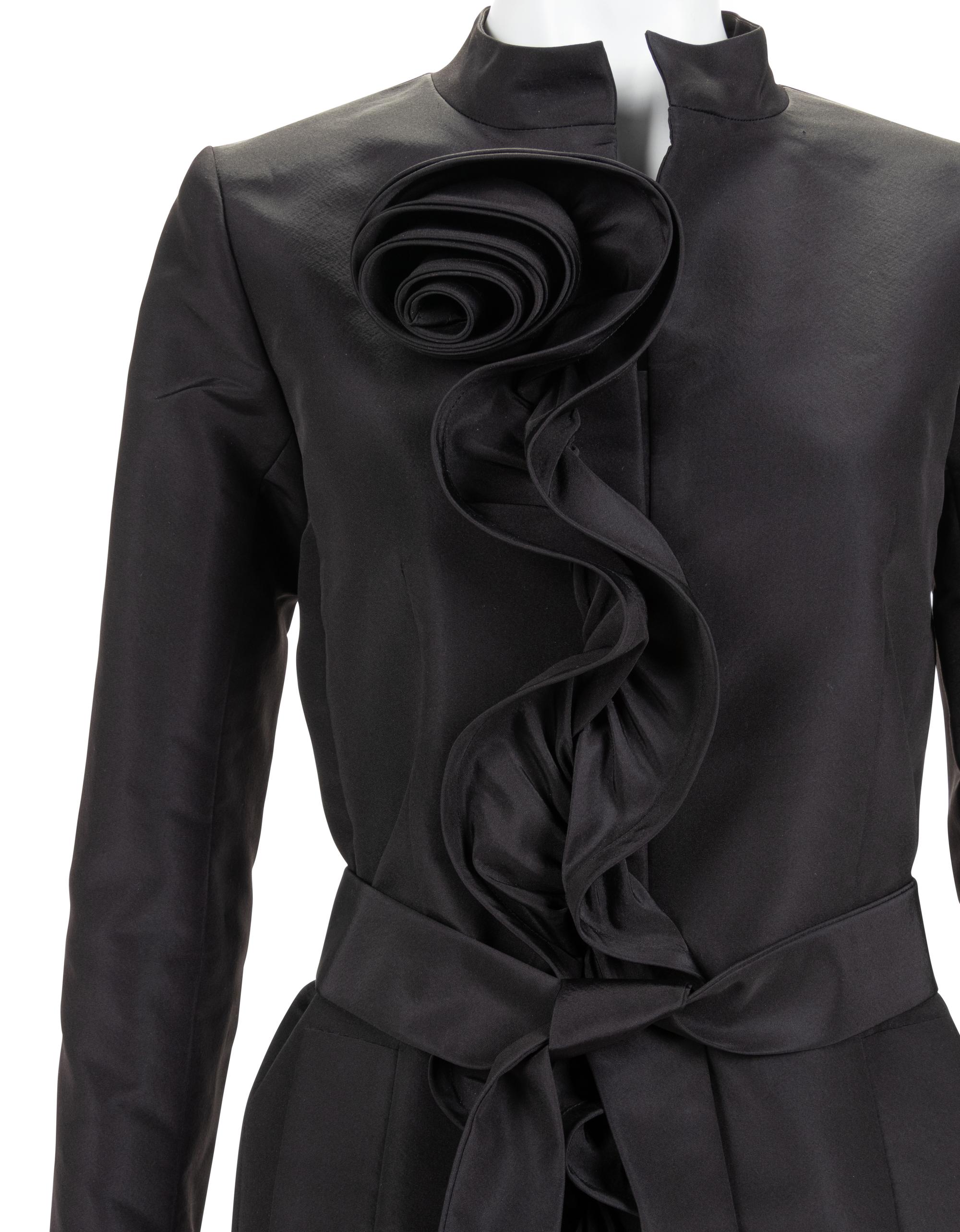 Two Oscar de la Renta Ruffled Taffeta Jackets, 2010