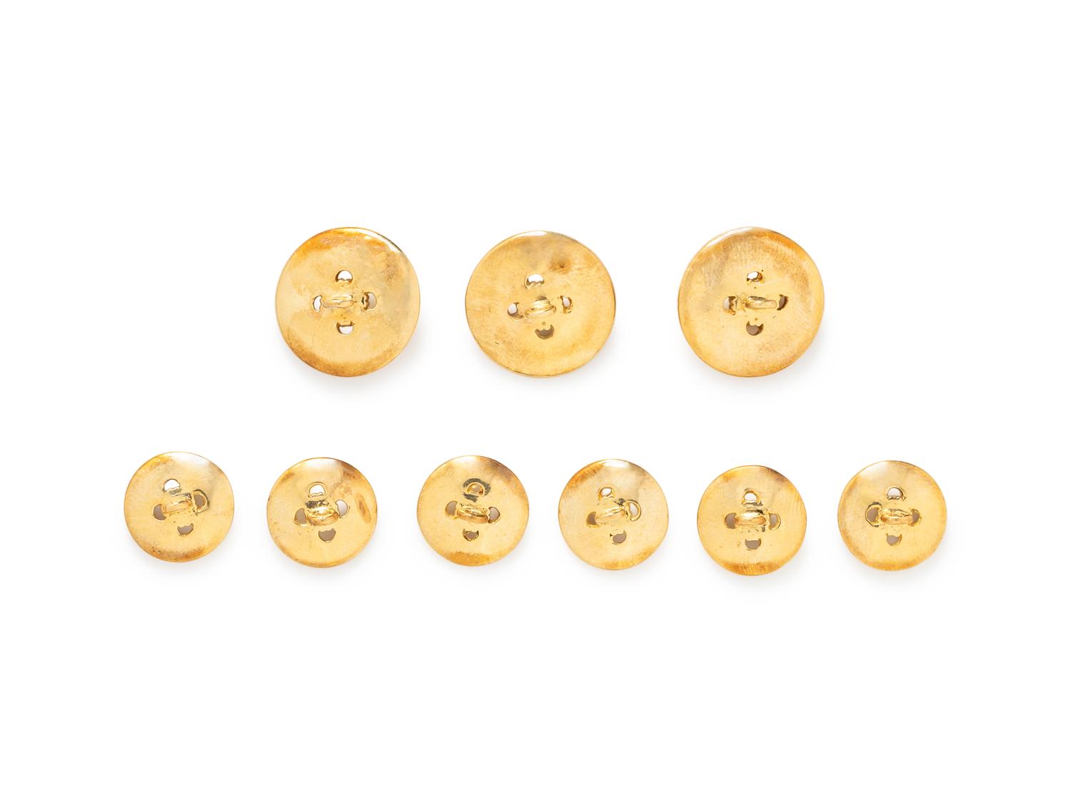 YELLOW GOLD BLAZER BUTTON SET