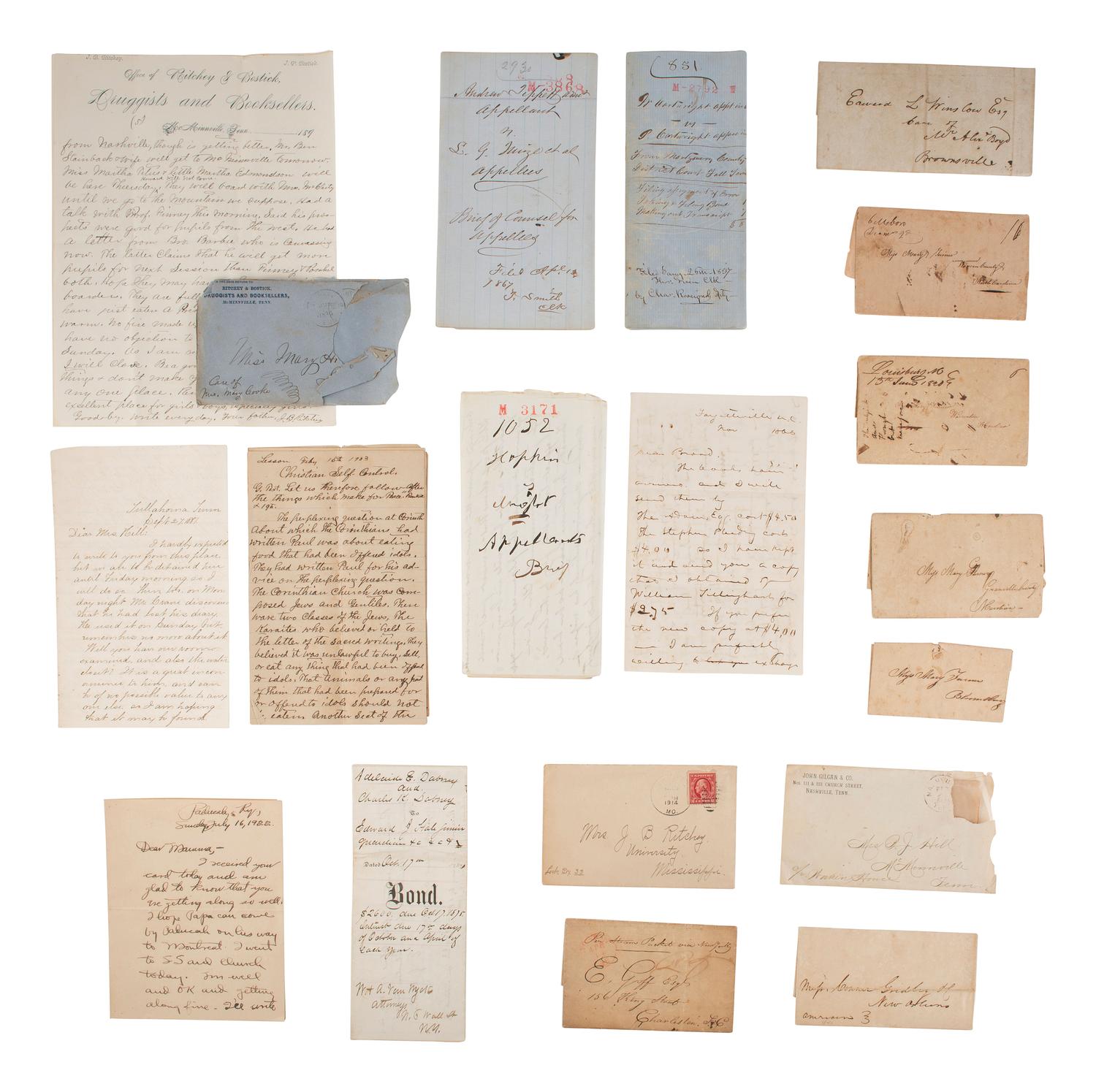 [AMERICANA]. Letters, documents, and ephemera, from the Estate of Carroll J. Delery III.
