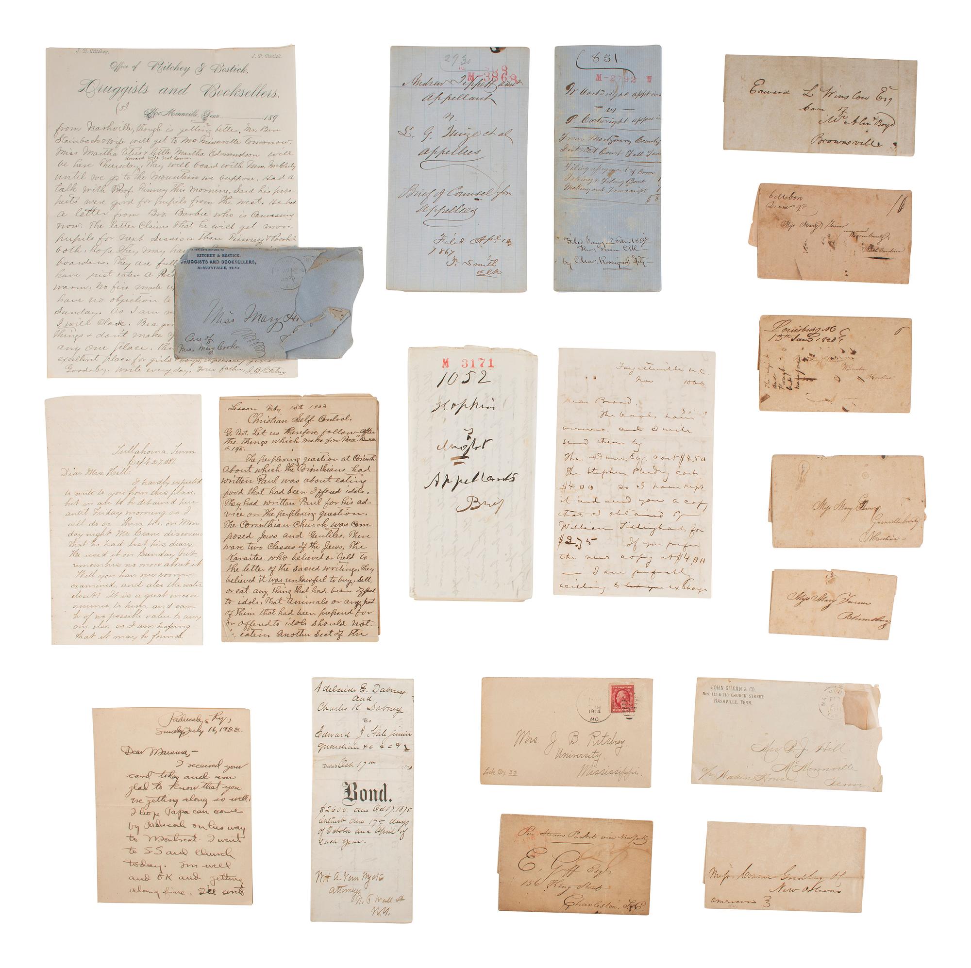 [AMERICANA]. Letters, documents, and ephemera, from the Estate of Carroll J. Delery III.