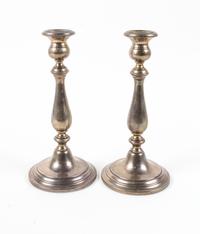 A Pair of American Silver Candlesticks Height 10 inches. — Gorham Mfg. Co., Providence, RI