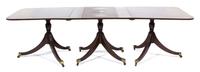 A Regency Style Three Pedestal Dining Table — 20TH CENTURY