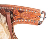 A Pair of Buddie Foster (1956-2006) Card Suit Leather Chaps
