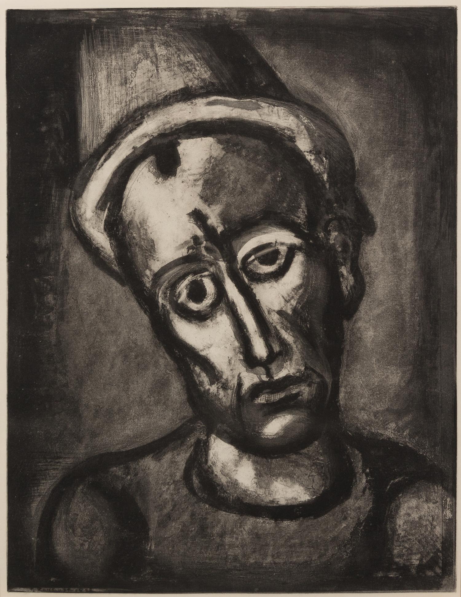 Georges Rouault, (French, 1871-1958), Qui ne se grime pas? (pl. 8 from Miserere), 1923