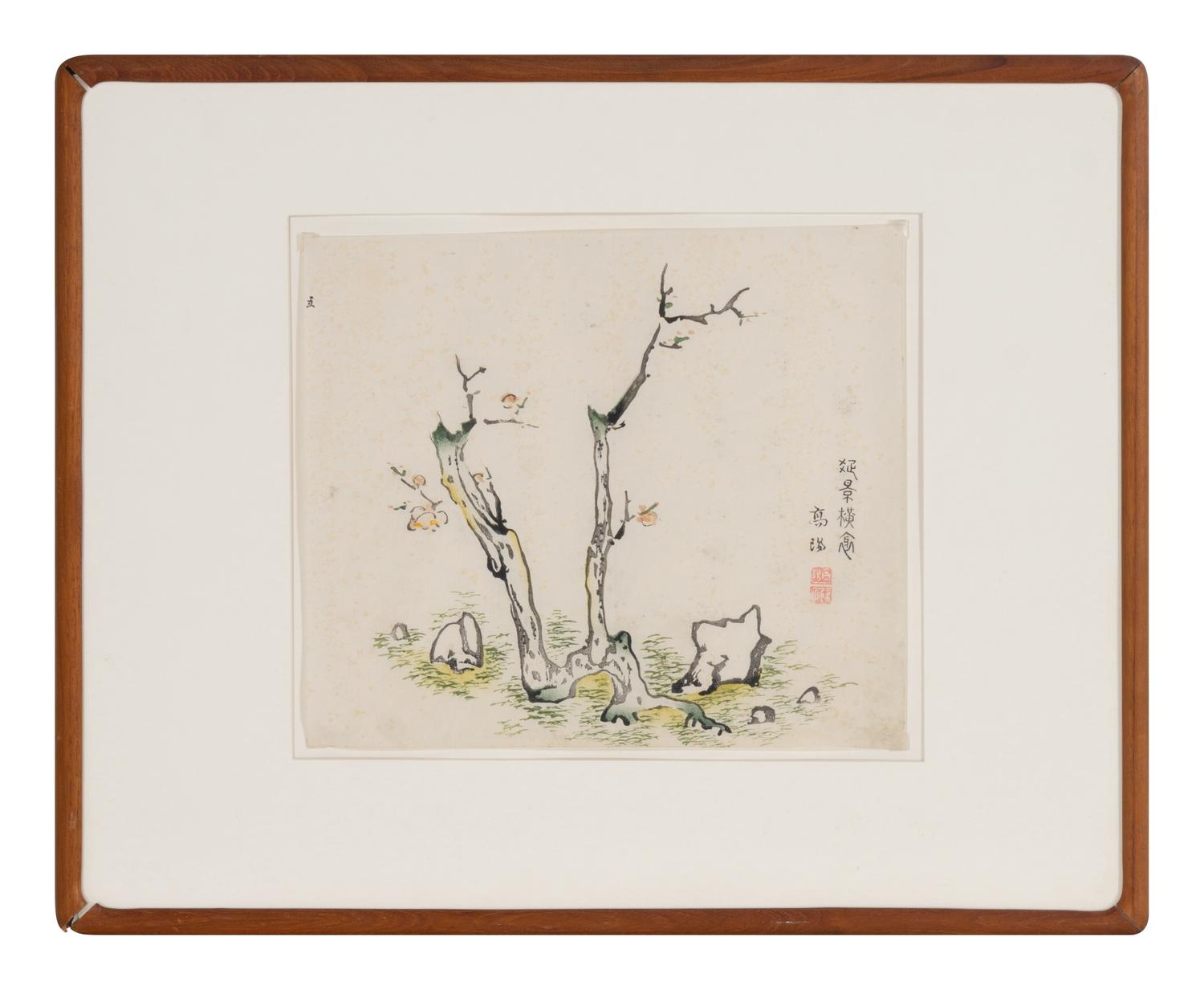 A Pair of Chinese Woodblock Prints