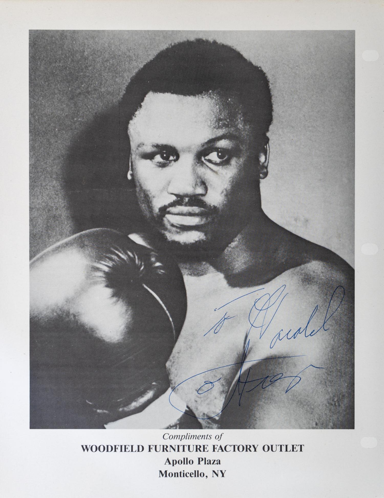 A Group of 14 Heavyweight Boxing Champion Signed Autograph Photos Including Muhammad Ali,