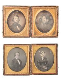 [EARLY PHOTOGRAPHY]. 19 pairs of sixth plate daguerreotype portraits of couples, 38 images in total.