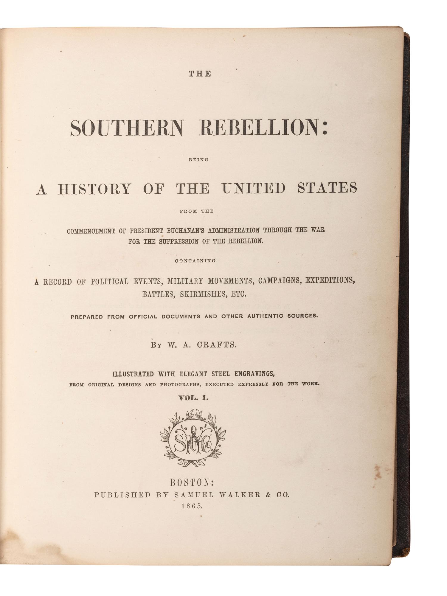 [CIVIL WAR - BOOKS]. A group of Civil War histories, comprising: