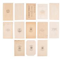 [CIVIL WAR]. 13 CDVs of officers and other personalities, incl. McClellan, Grant, and CSA generals.