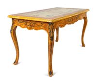 An Italian Painted Writing Table