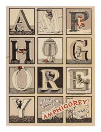 GOREY, Edward (1925-2000). Amphigorey . -- Amphigorey Too . -- Amphigorey Also . New York: G. P. Putnam's Sons, 1972. -- Ibid. 1975. -- New York: Congdon & Weed, 1983.