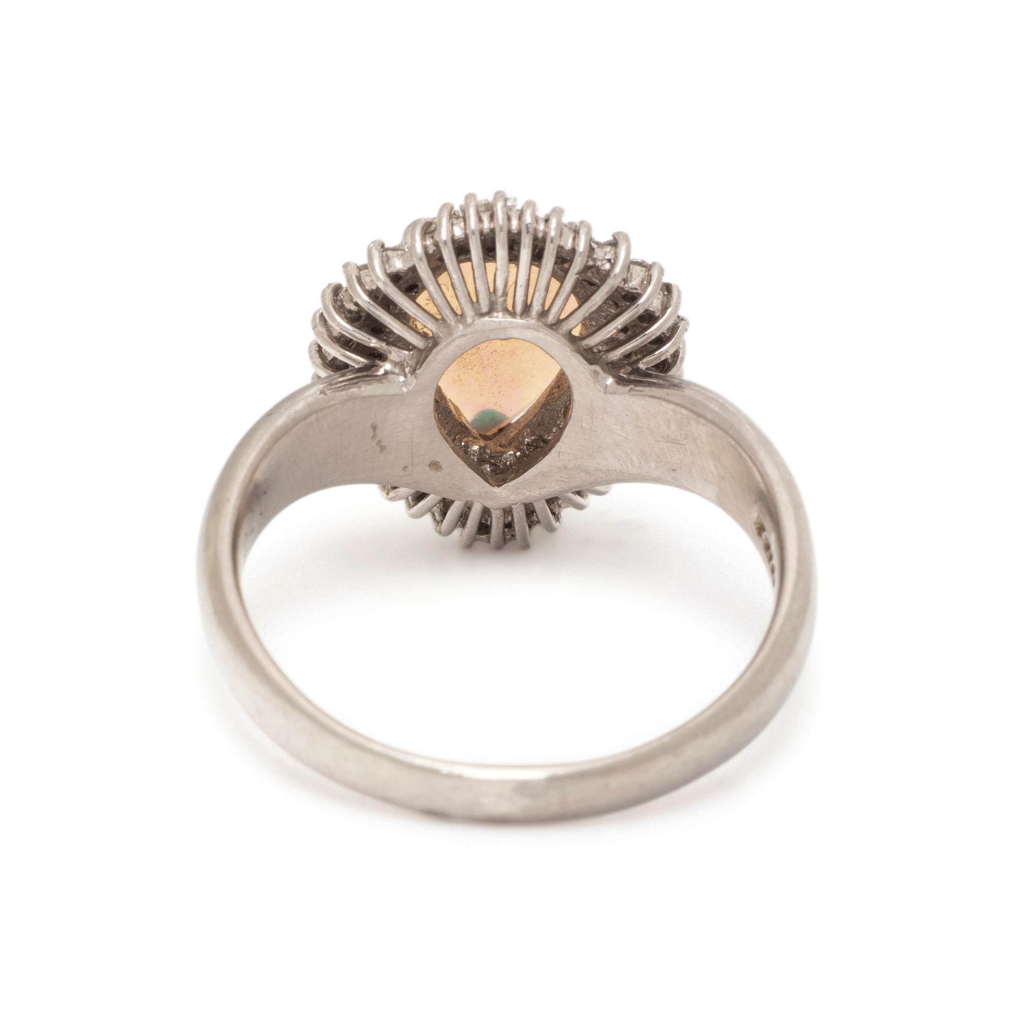 OPAL AND DIAMOND RING