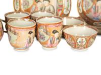 A Chinese Export Famille Rose and Parcel Gilt Porcelain Tea Service — 19th/20th Century
