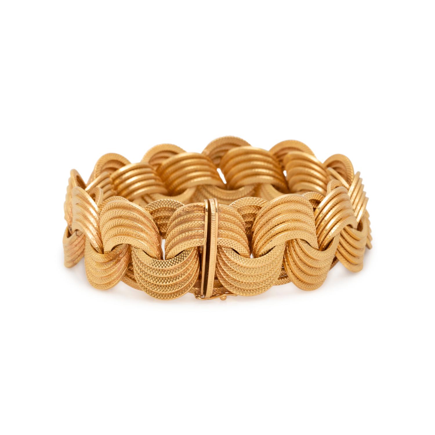 MARCHISIO, YELLOW GOLD BRACELET