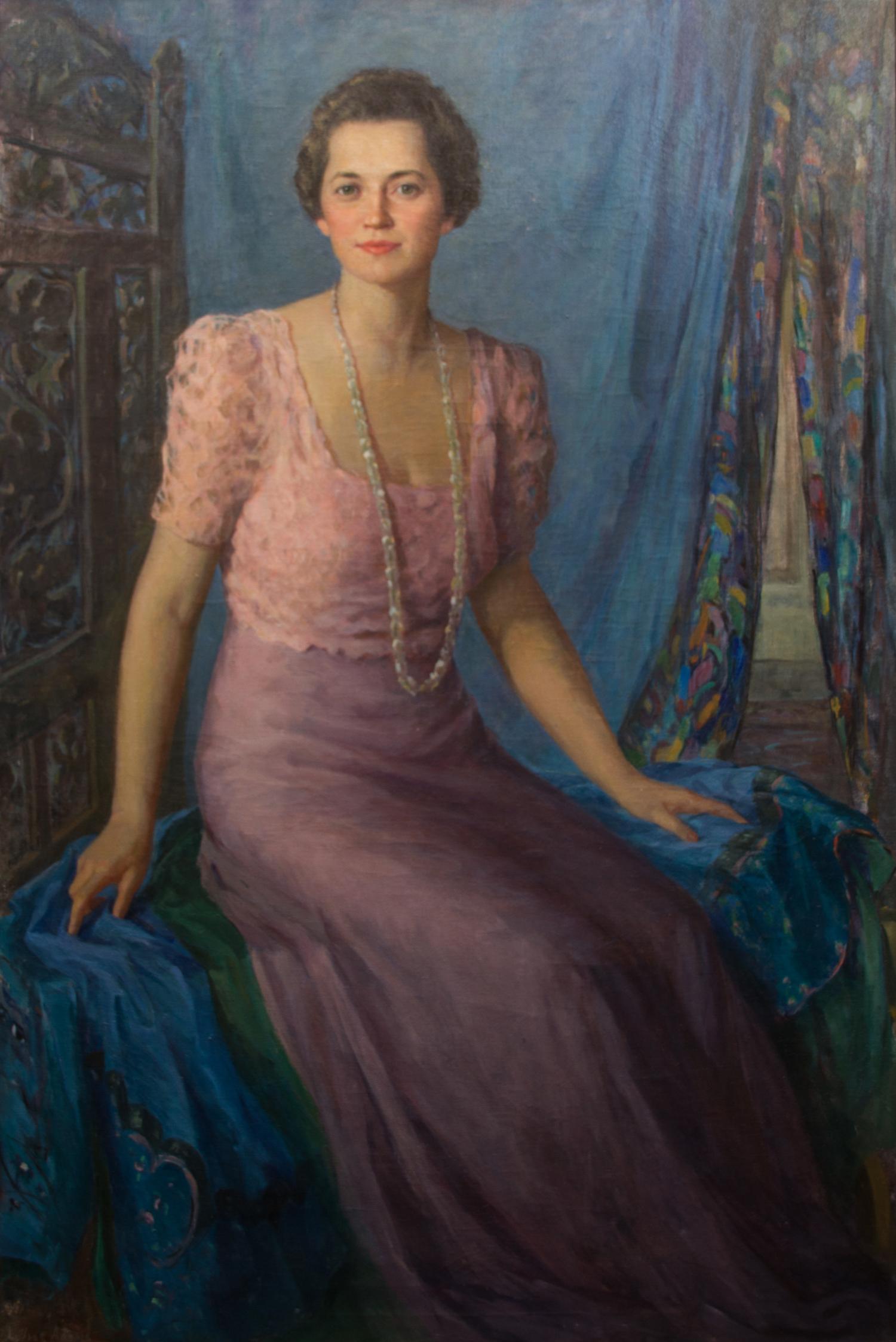 Howard Logan Hildebrandt, (American, 1872-1958), Portrait of Lilian Adams