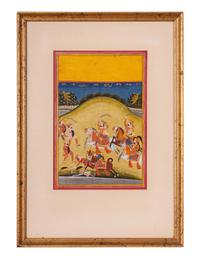 Three Indian Miniature Paintings