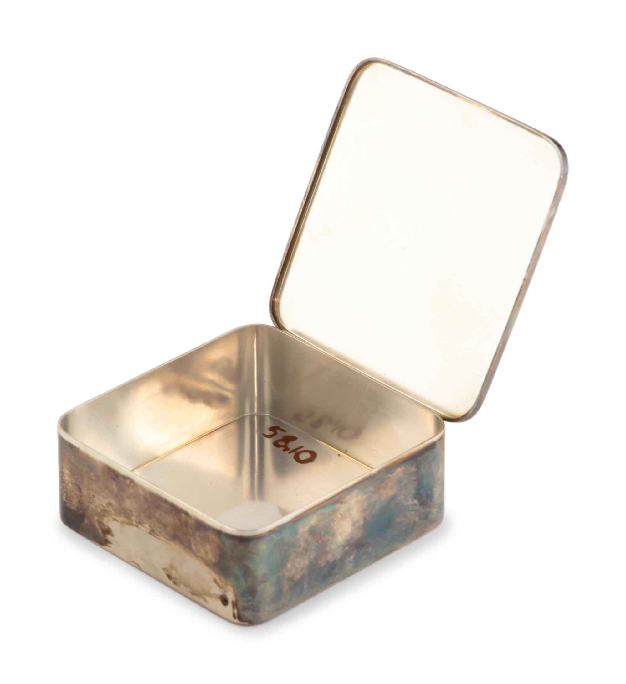 A Sigvard Bernadotte for Georg Jensen Silver Cigarette Box