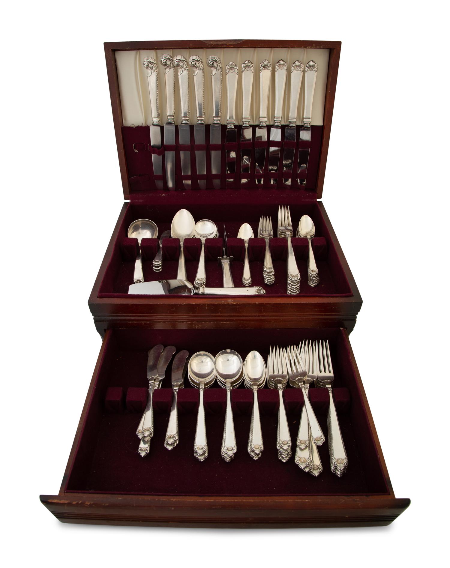 An American Silver Flatware Service — Watson Company, Attleboro, MA