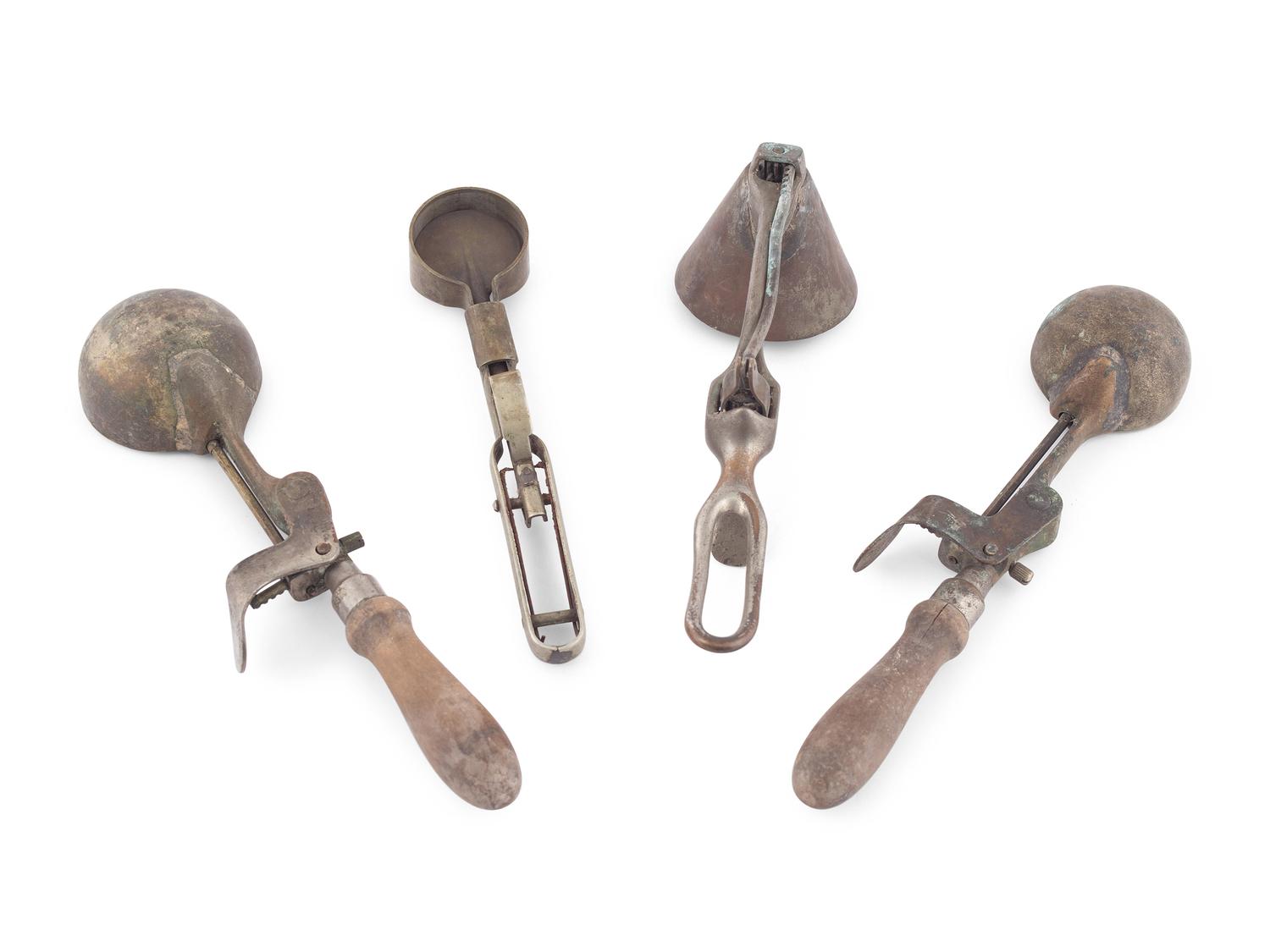 Nine Iron and Tin Kitchen Tools