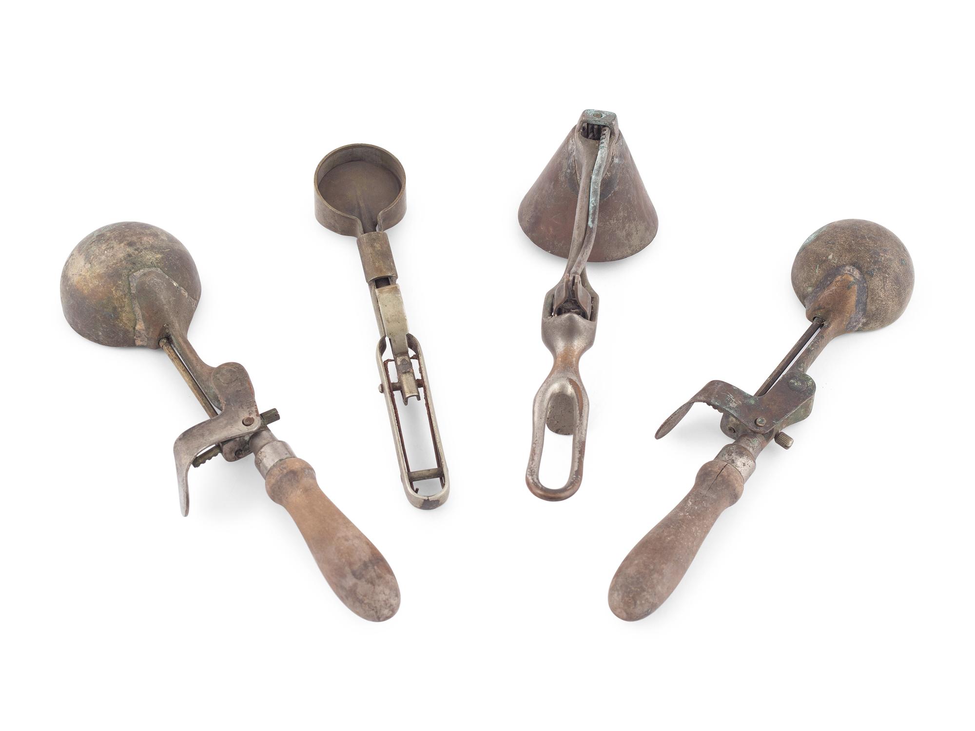 Nine Iron and Tin Kitchen Tools