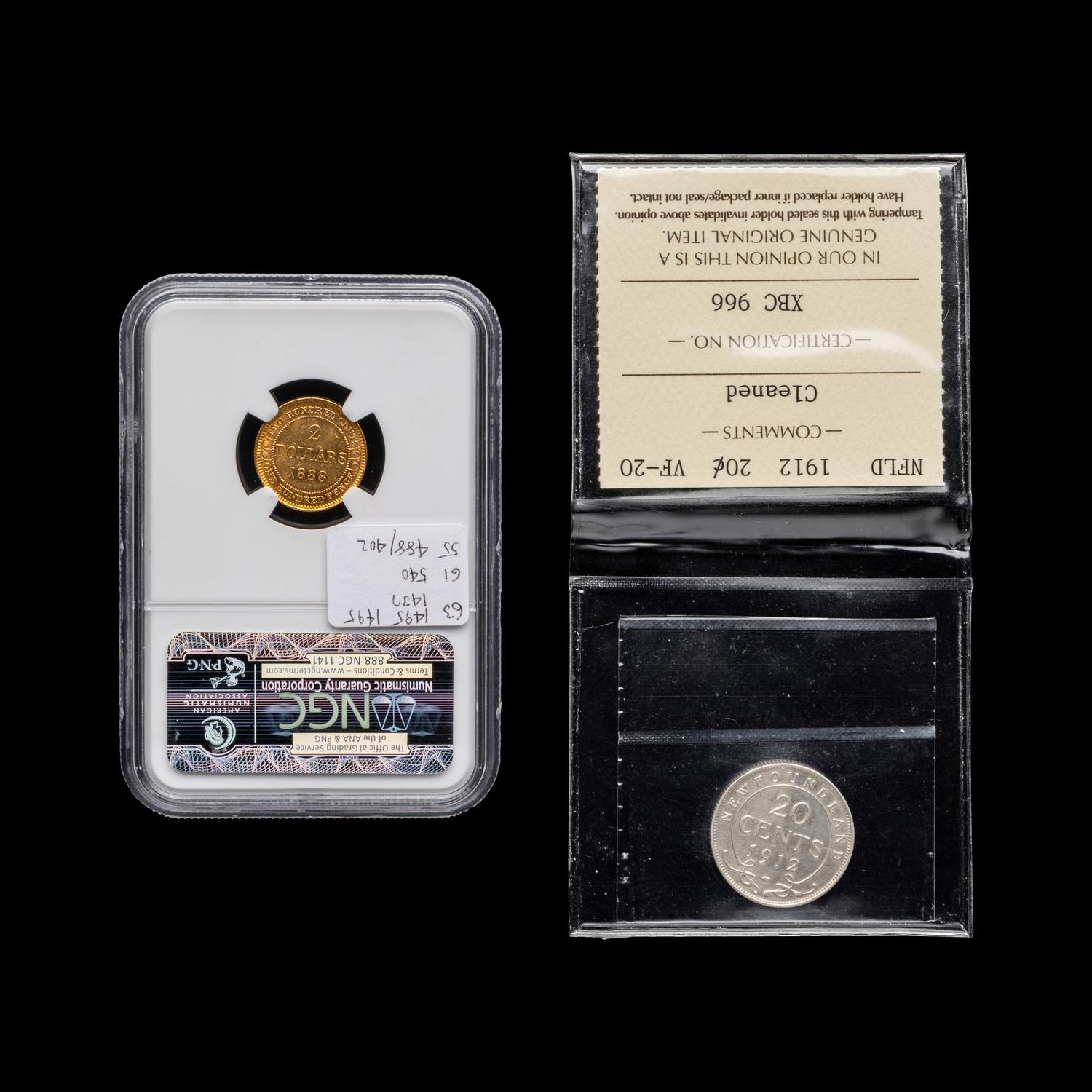 [CANADA/NEWFOUNDLAND] An 1888 Queen Victoria $2 Gold Coin [NGC MS62]