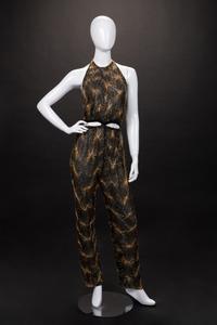 Halston Embellished Chiffon Pant Ensemble, Firework Collection, Fall/Winter 1980