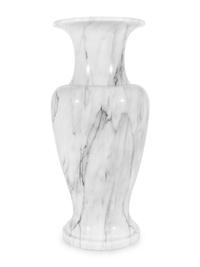 A Large Turned Marble Floor Vase